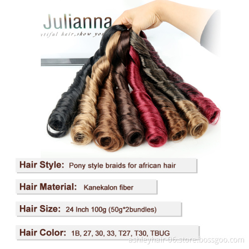 synthetic braiding hair attachments hair braids for african extensions princess curls braids